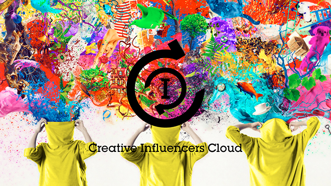 Creative Influencers Cloudのブランドシンボルロゴタイプ