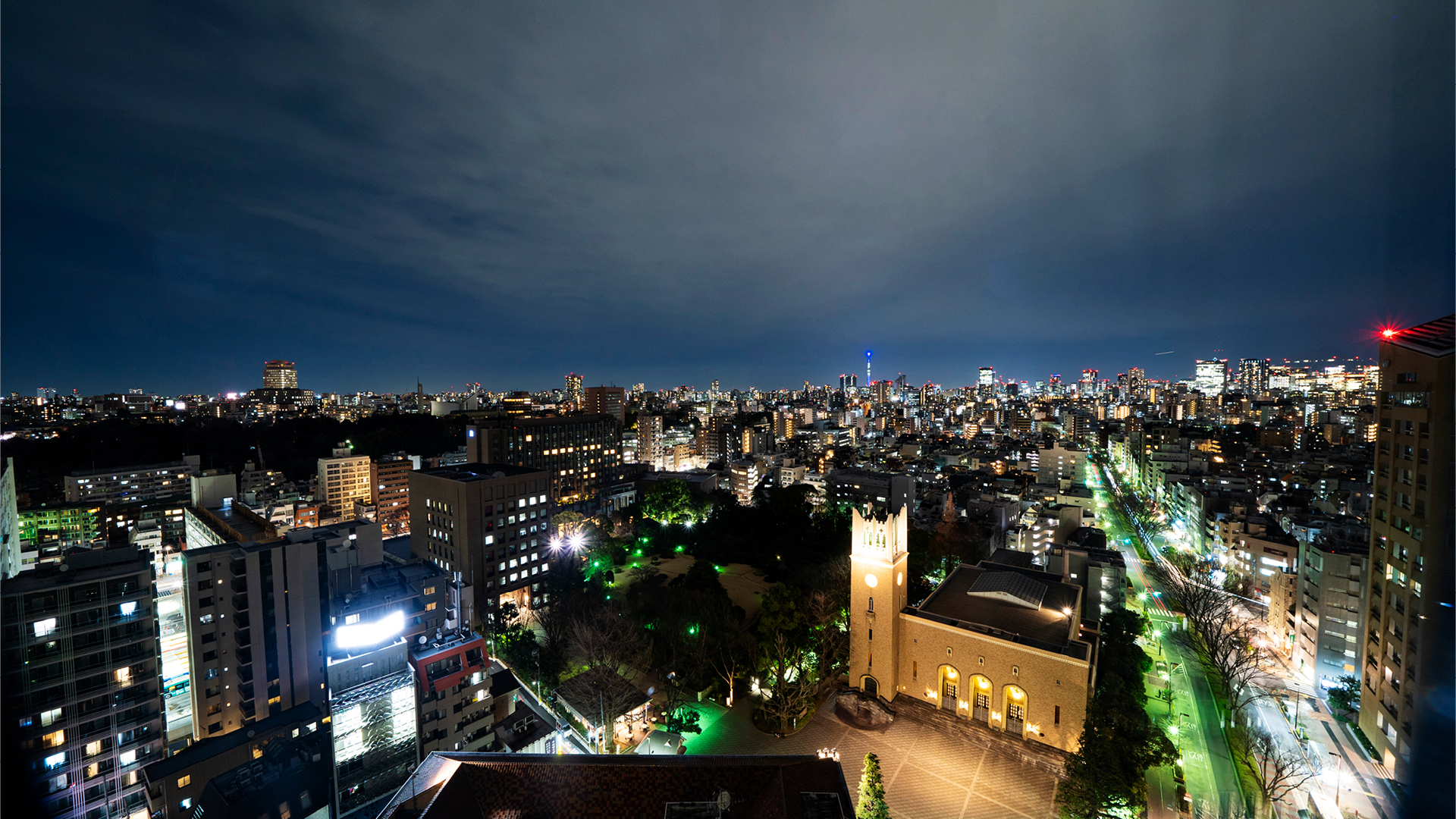 早稲田キャンパス夜景